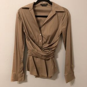 BCBG Wrap Blouse / Button Down
